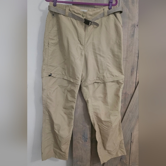 L.L. BEAN Khaki No Fly Zone Convertible TAIP Off Hiking UPF 50+. Size Large - Picture 4 of 11